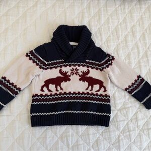 Janie and Jack Shawl Collar winter sweater